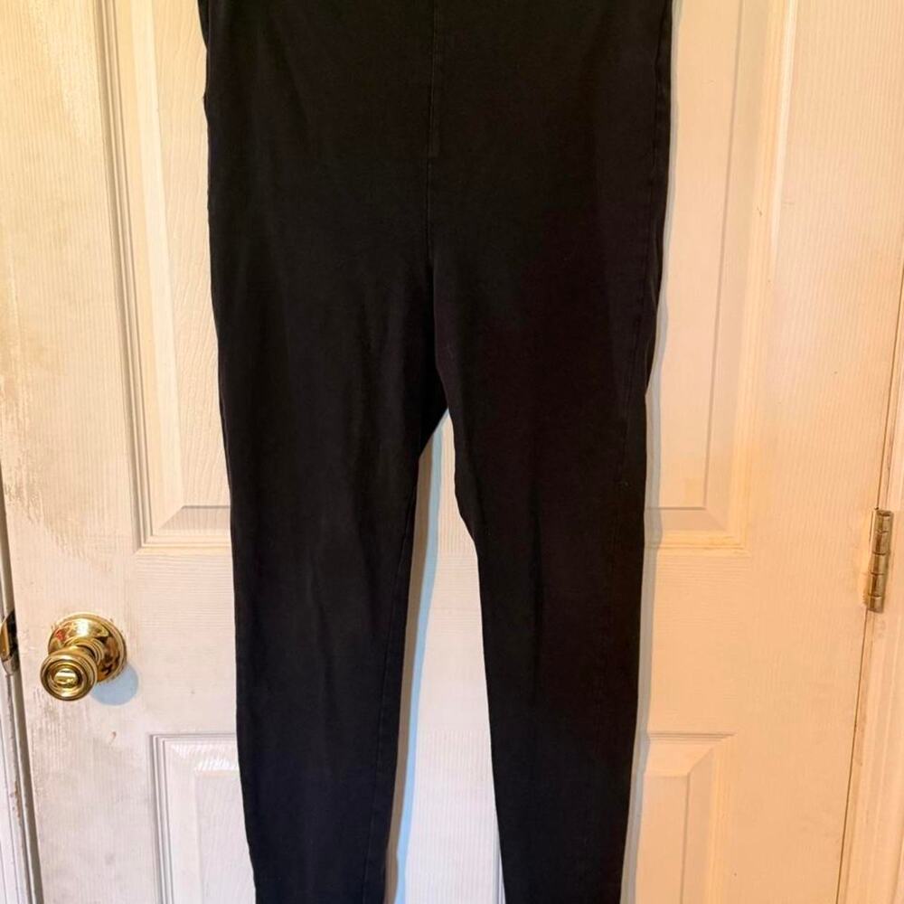 Black Slightly faded Simply Vera by Vera Wang Comfy Athleisure Leggings- Size L